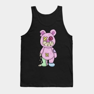 Zombie creepy kawaii teddy bear Tank Top